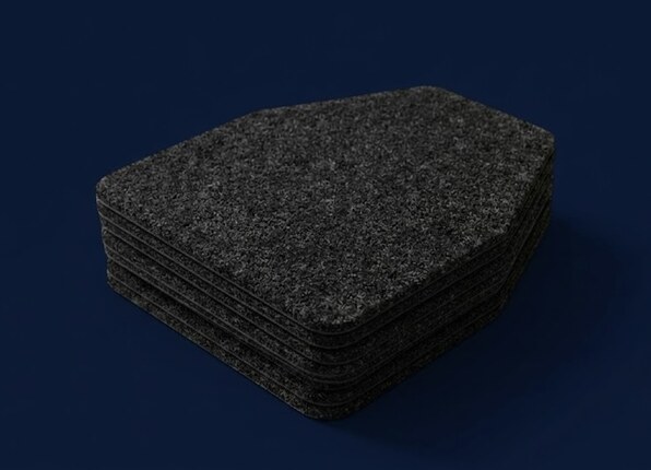 Stack of THMINS toilet mats